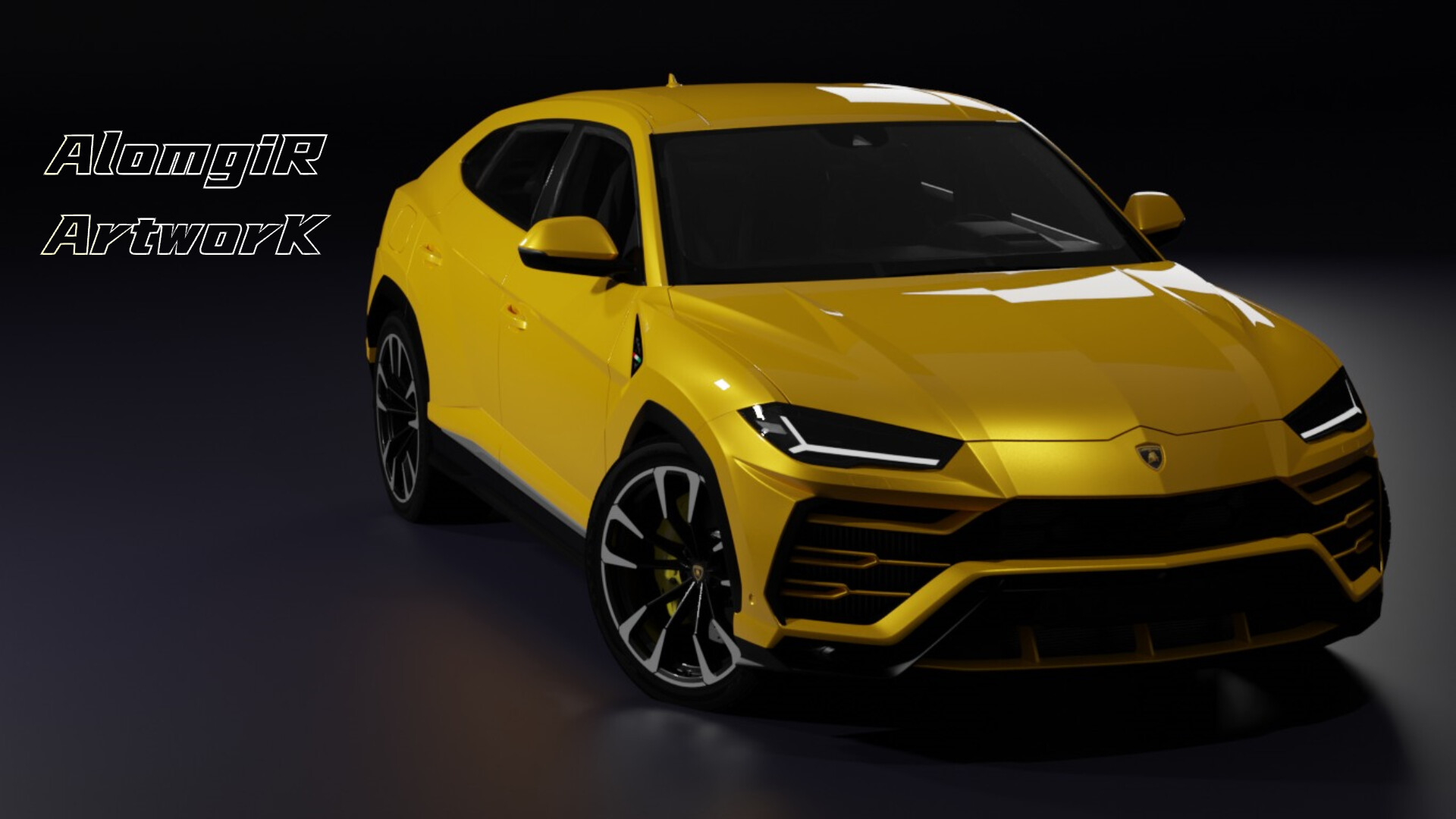 Car Game Ready 3D model wireframe